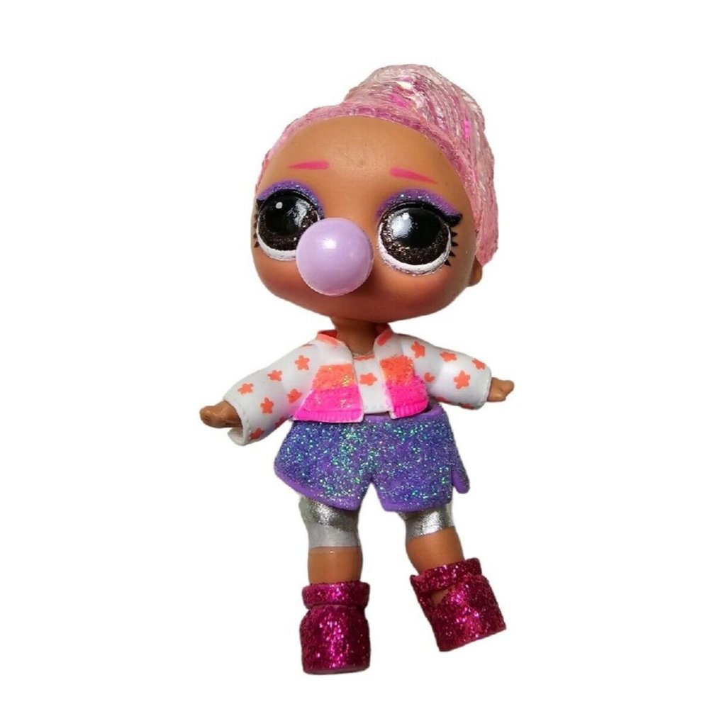 LOL Surprise Doll Figure 8 Ice Skater Glitter Globe Winter Disco Pink Sparkle